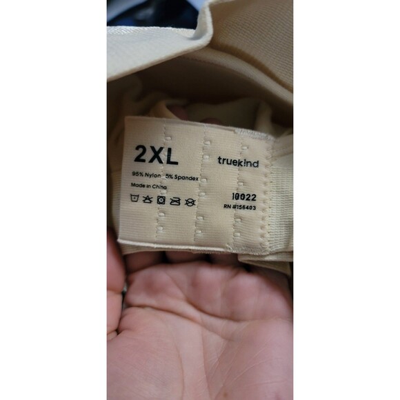 Truekind Womens Sz 2XL Daily Comfort Wireless Shaper Bra w/ Extender Nude 10022 - Picture 7 of 13